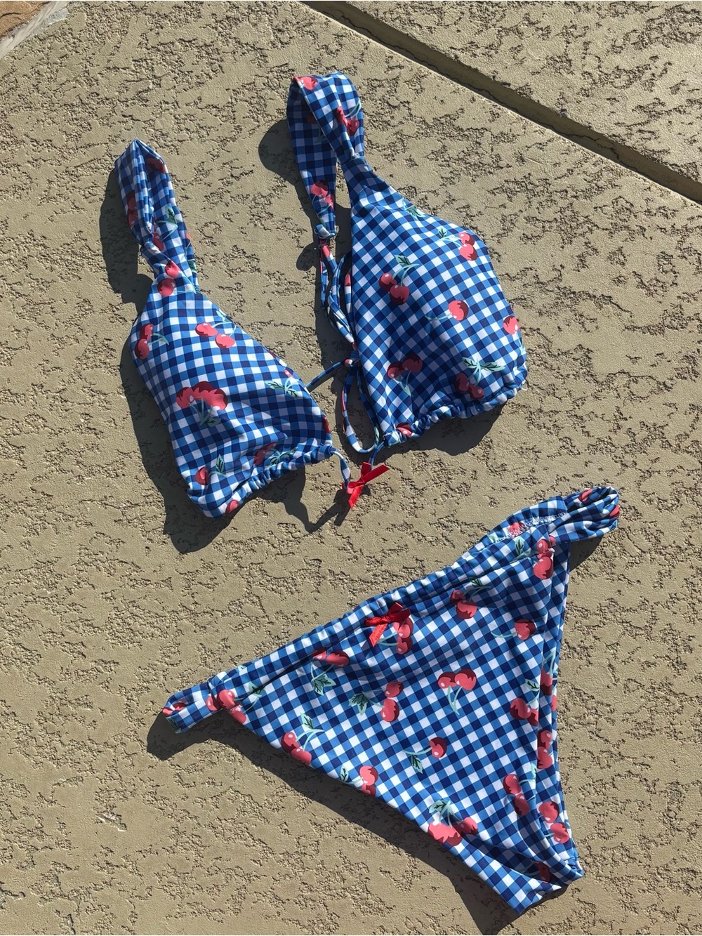 Gingham Cherry Bikini